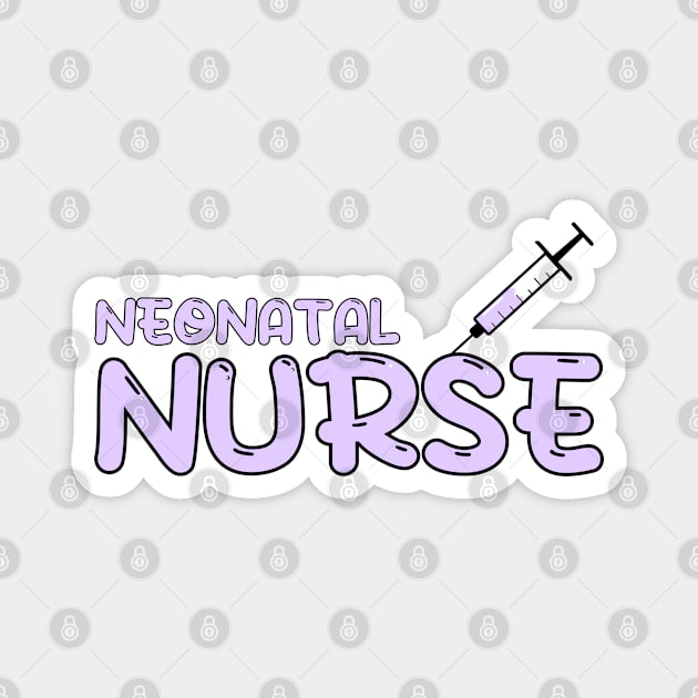 Neonatal Nurse Purple Magnet by MedicineIsHard