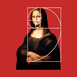 Leonardo da Vinci Mona Lisa Fibonacci Sequence T-Shirt