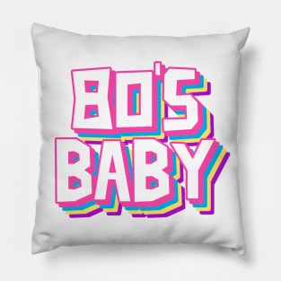 BORN in 1980 An 80s Baby Pillow