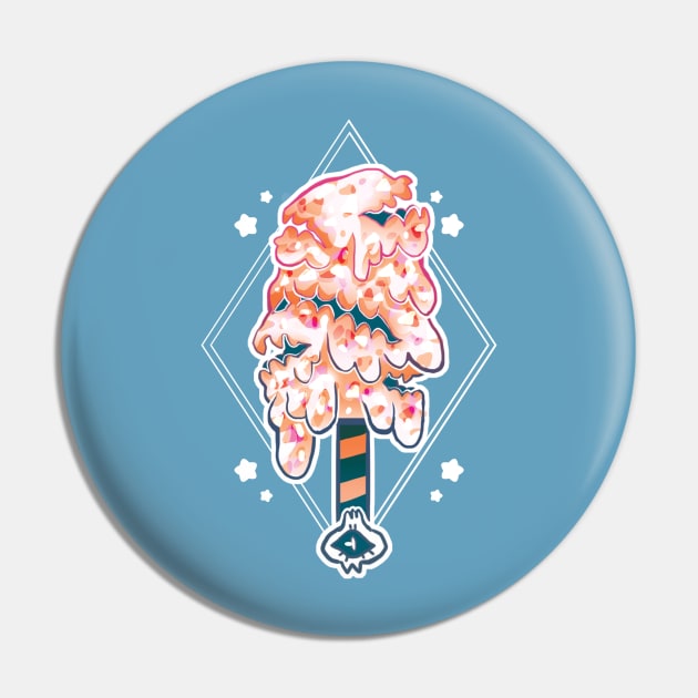 Glittercreme | Monster Popsicle Pin by cosmicloak