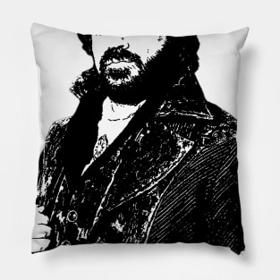 Laszlo Cravensworth Pop art portrait Pillow