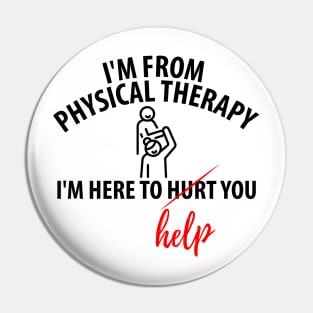 physiotherapist physical therapy gift saying funny Pin