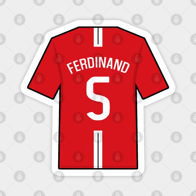 Rio Ferdinand 2007/08 Jersey Magnet by Footscore