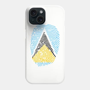 ST LUCIA FINGER PRINT - CARNIVAL CARIBANA TRINI PARTY DJ Phone Case