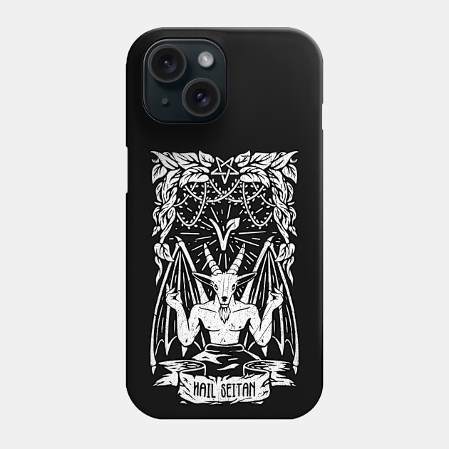 hail seitan go vegan, funny vegan slogan Phone Case by The Japanese Fox