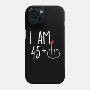 Vintage 46th Birthday I Am 45 Plus 1 Middle Finger Phone Case