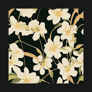 Beautiful Stylized Yellow-White Flowers, for all those who love nature #191 T-Shirt