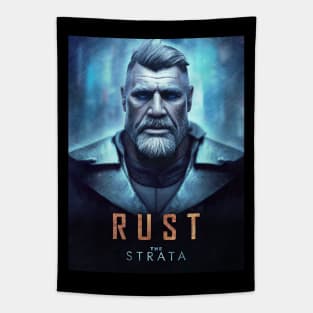 The Strata Rust Portrait Tapestry