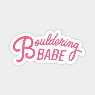 Bouldering Babe Pink Magnet