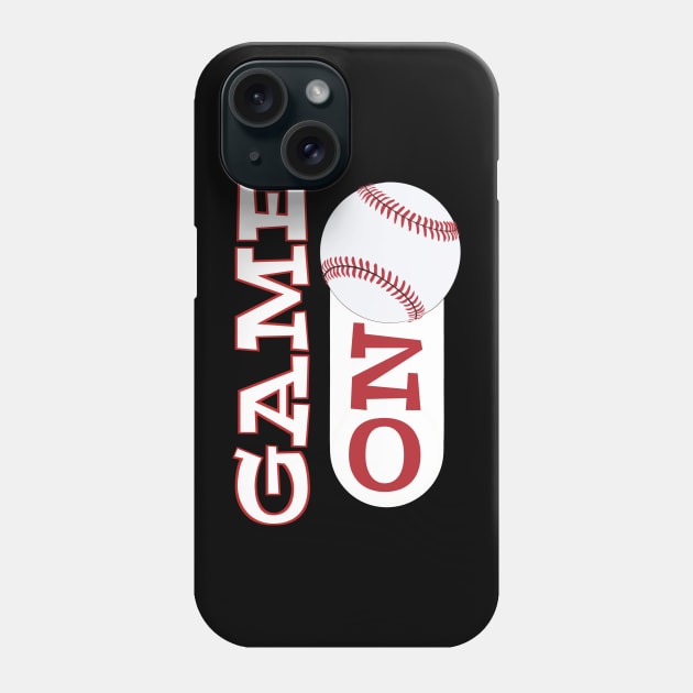 Game ON mode Baseball - funny baseball saying Phone Case by BrederWorks