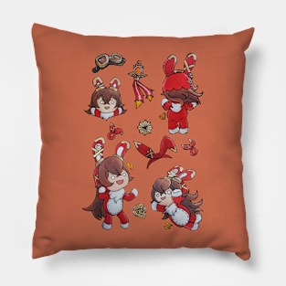 Watercolor Genshin Impact Amber set Pillow