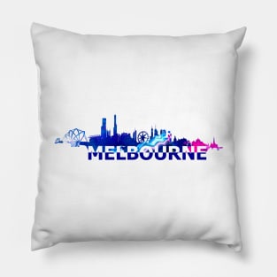 Melbourne Skyline Pillow