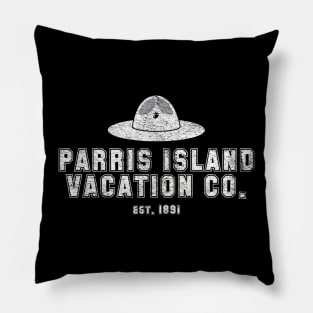 Parris Island Vacation Co. for Marines and Veterans Pillow