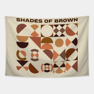 SHADES OF BROWN Tapestry