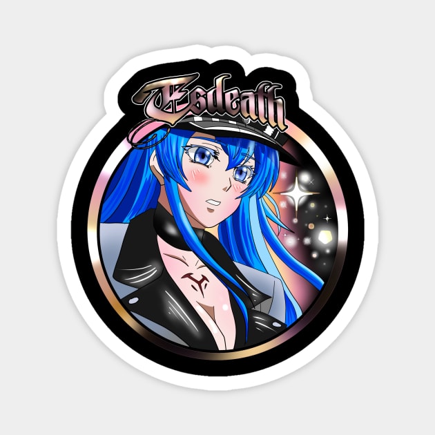 Esdeath Round Magnet by Pal3blood