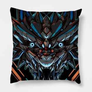 Dragon werewolf mecha Pillow