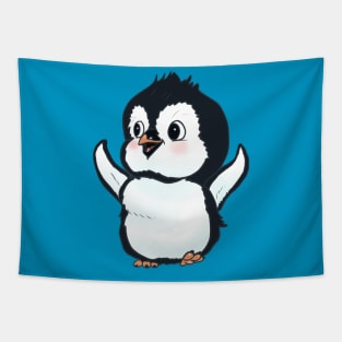 Happy penguin Tapestry