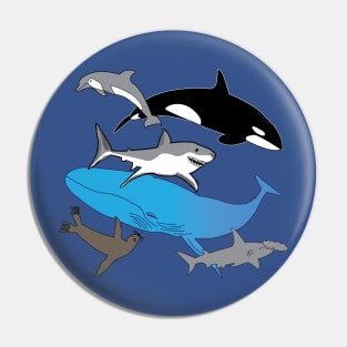 Marine life, wildlife gifts, Sealife Bliss Pin