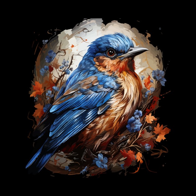 Patriotic Eastern Bluebird by JH Mart