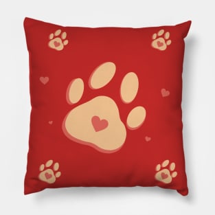 My Valentine Has Paws Pillow