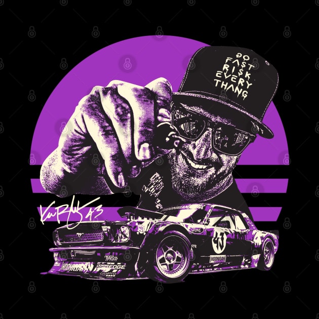 Ken Block purple by Bingung Mikir Nama Design