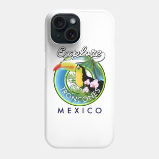 Explore Troncones Mexico retro logo Phone Case