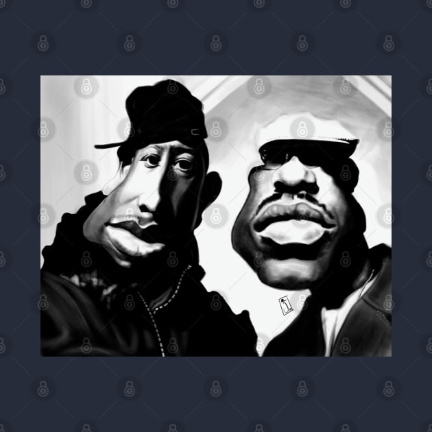 Gang Starr caricature by J Carlo 