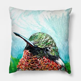 Northwest Hummingbird Pillow