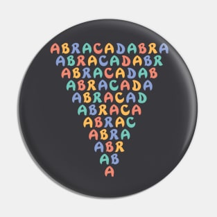 ABRACADABRA Pin