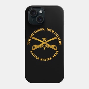 7th Squadron - 10th Cav Regt  w Cav Br Phone Case