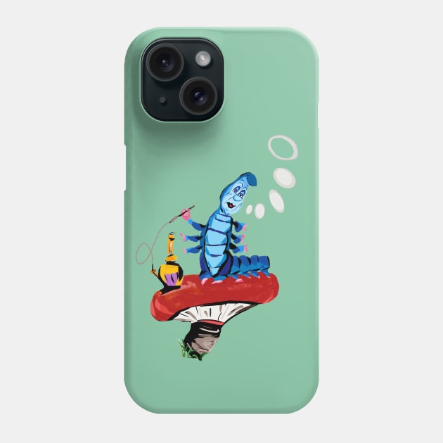 Classic Absolem Smoking Caterpillar Alice in Wonderland Phone Case by pamh23