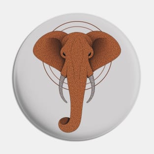 Orange Elephant Pin