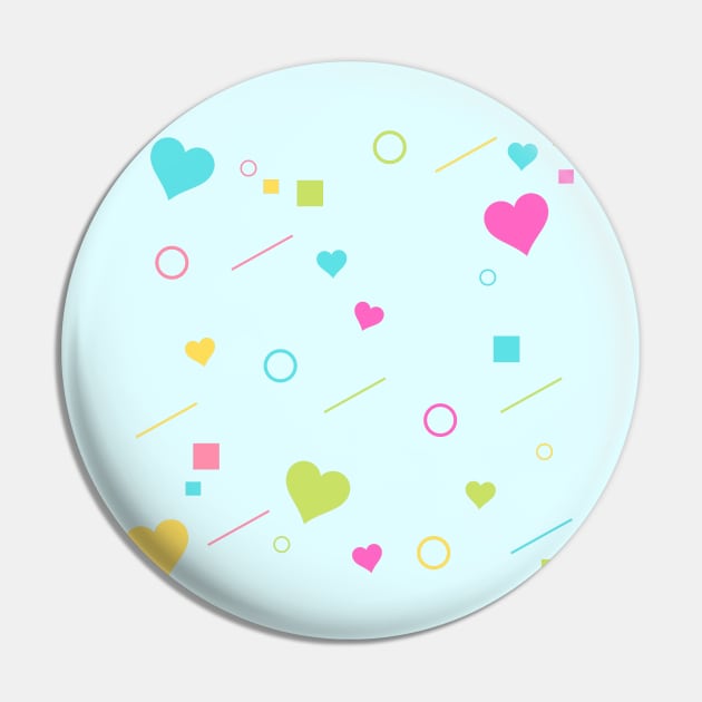 Wotakoi Pattern Design Pin by Moshi Moshi Designs