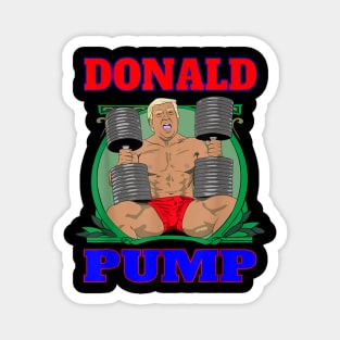 Donald Pump Gym Magnet