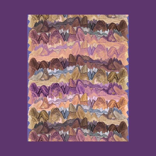 Spring Mountains Pattern by MitaDreamDesign