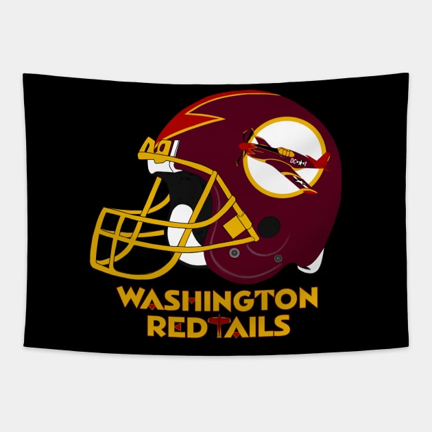 Washington Red Tails Tapestry by DistractedGeek