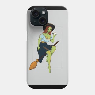 Wicked Witch On Her Broom Phone Case