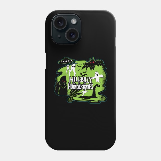 HHS Cryptids Green Phone Case by Hillbilly Horror Stories