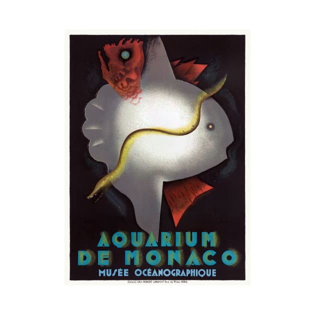 Aquarium de Monaco Vintage Poster 1926 by vintagetreasure