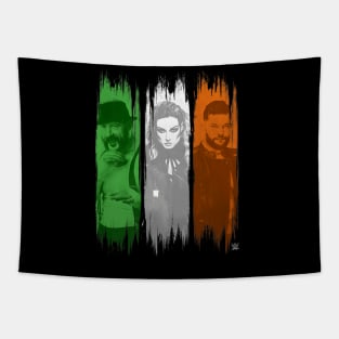 Group Shot Irish Superstars Ireland Flag Panels Tapestry