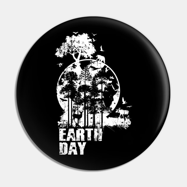 'Earth Day April 22' Awesome Earth Day Gift Pin by ourwackyhome