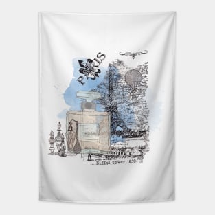 Paris Parfum collage Tapestry