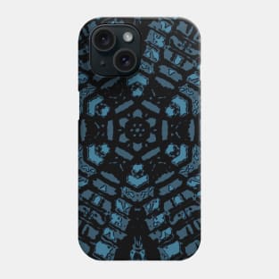 Boho Braided Blue Rug Woven Phone Case