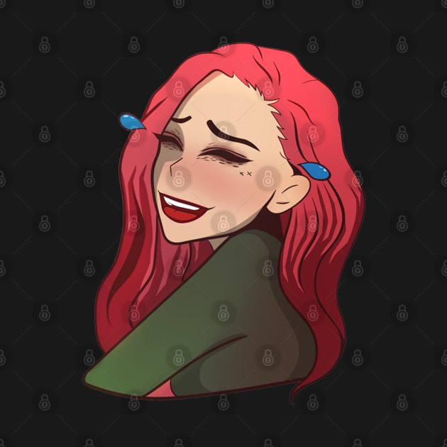 Vampire girl laughing by EmeraldWasp