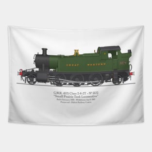 GWR Small Prairie Class 4575 Tank Locomotive Number 5572 Tapestry