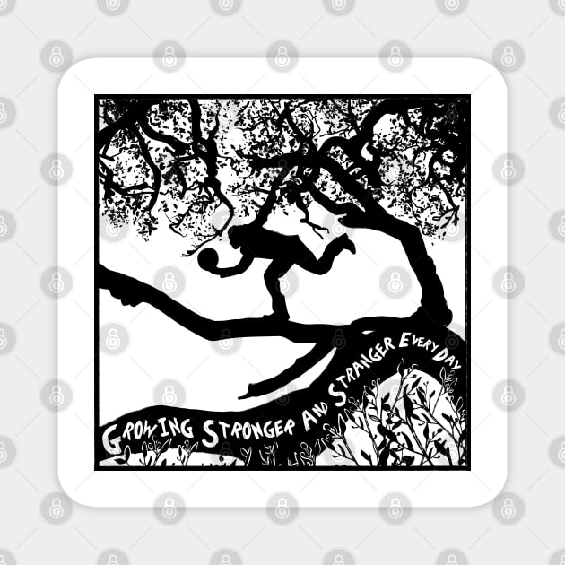 Tom Waits Crooked Tree Magnet by Eyeballkid-