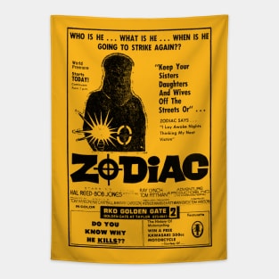 Zodiac Cult Movie Poster Tapestry
