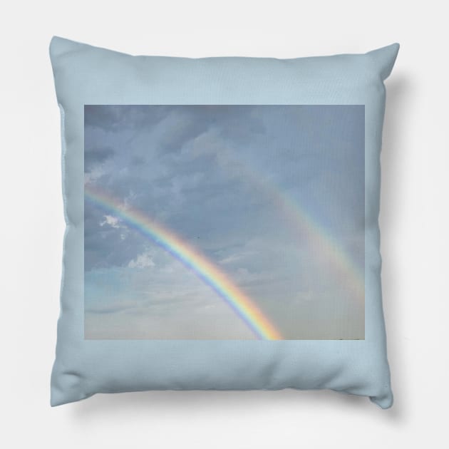 Doble rainbow Pillow by baksuart