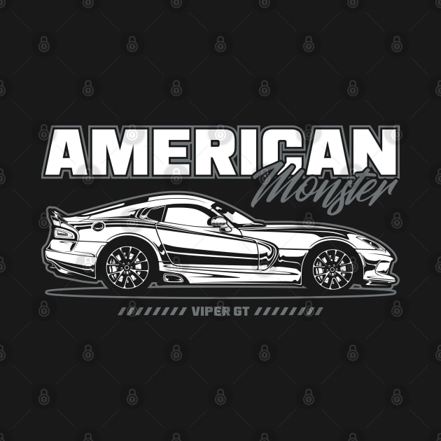 Dodge Viper GT (White Print) by idrdesign