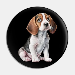 Puppy Beagle Pin